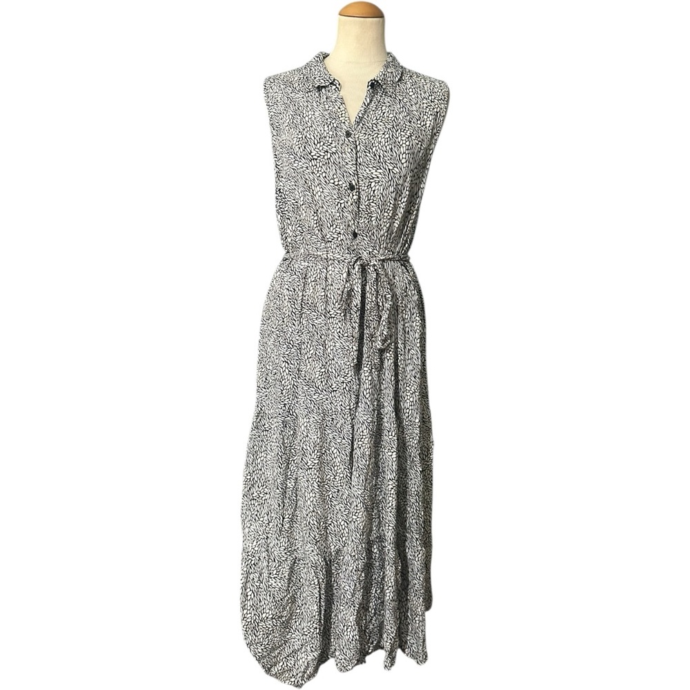 Croft and Borrow Button Front Print Multicolor Midi XXL